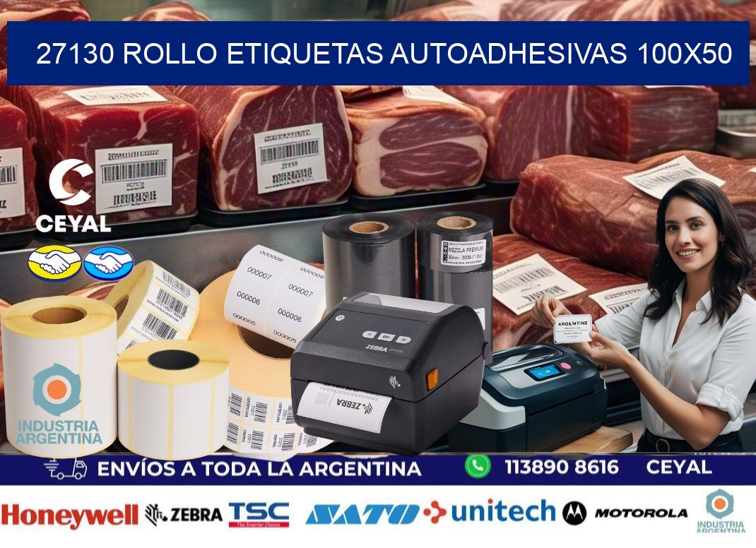 27130 Rollo Etiquetas autoadhesivas 100x50