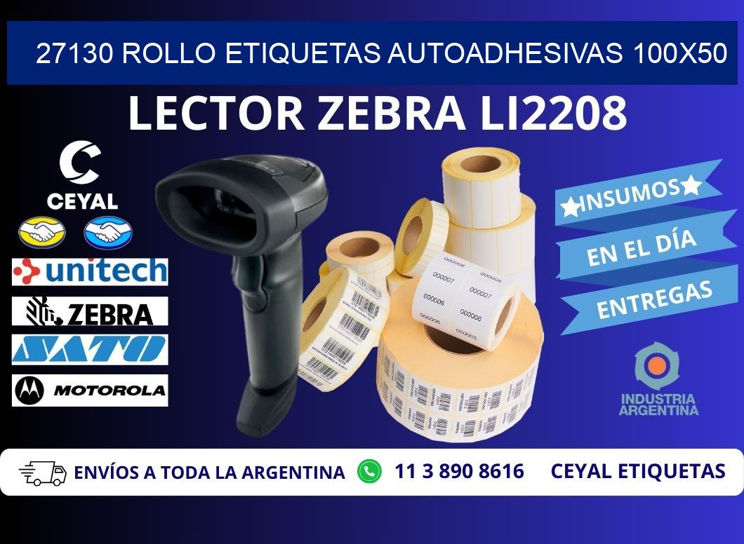 27130 Rollo Etiquetas autoadhesivas 100x50