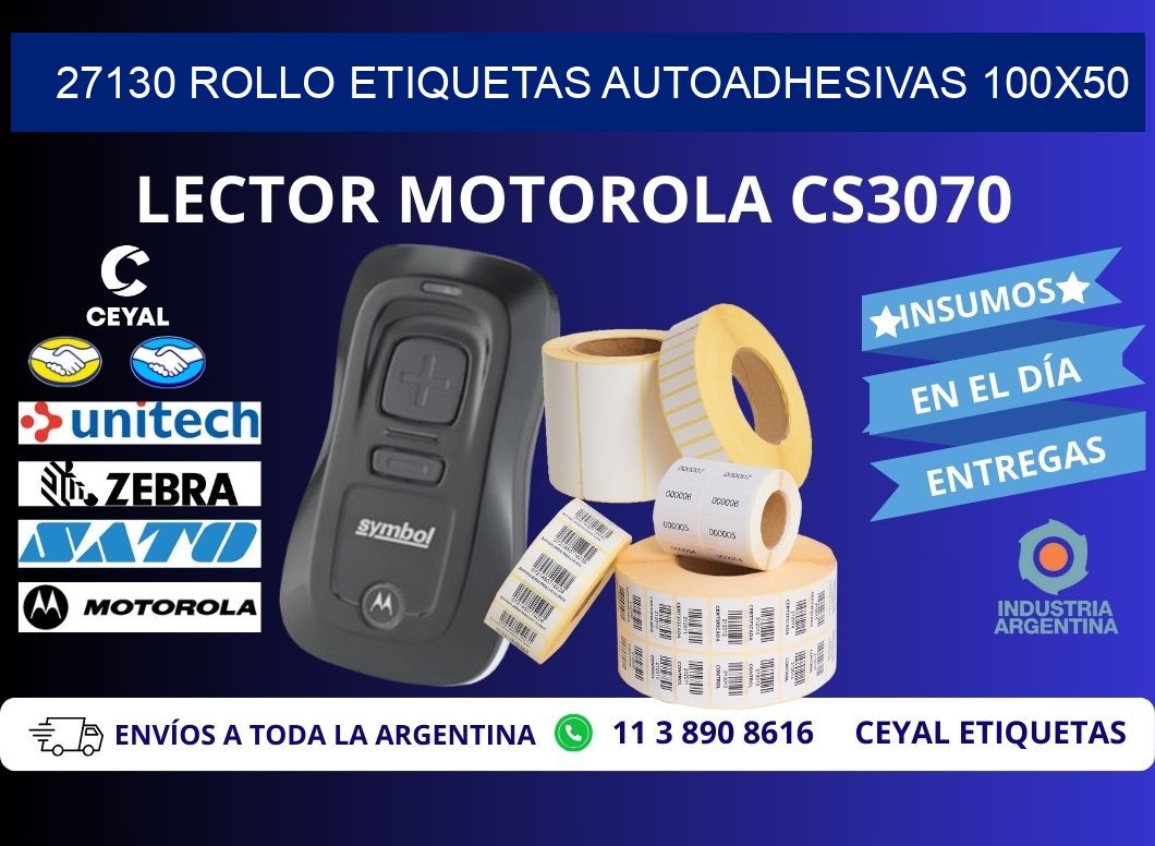 27130 Rollo Etiquetas autoadhesivas 100x50