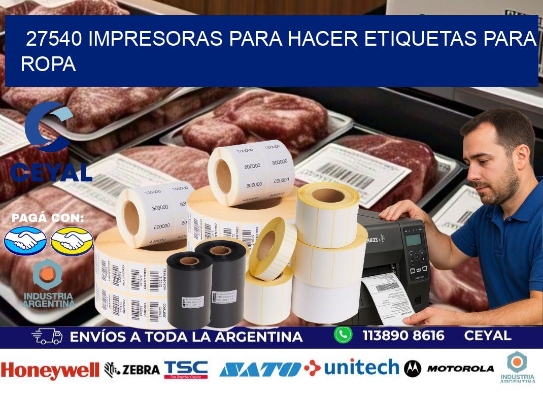 27540 impresoras para hacer etiquetas para ropa
