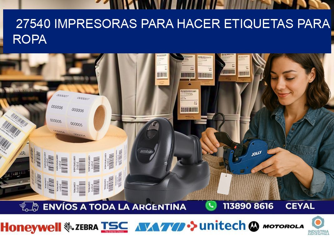 27540 impresoras para hacer etiquetas para ropa