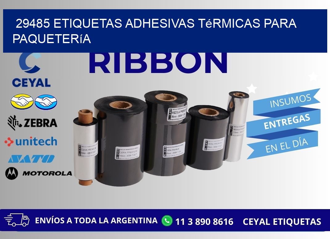 29485 etiquetas adhesivas térmicas para paquetería