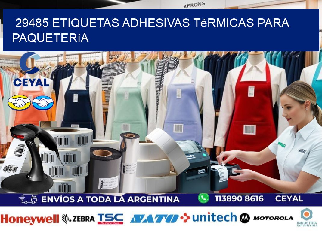 29485 etiquetas adhesivas térmicas para paquetería