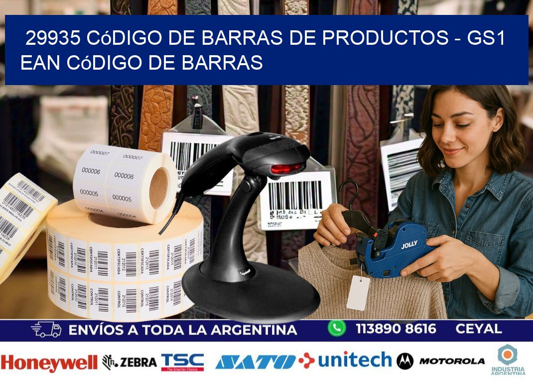29935 Código de Barras de productos - GS1 ean Código de Barras