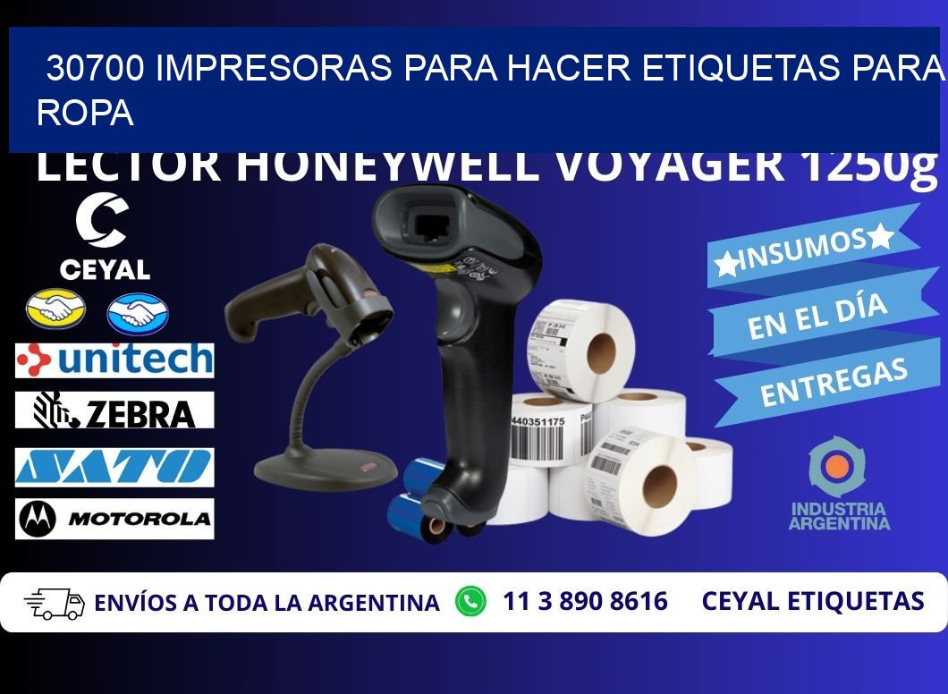 30700 impresoras para hacer etiquetas para ropa