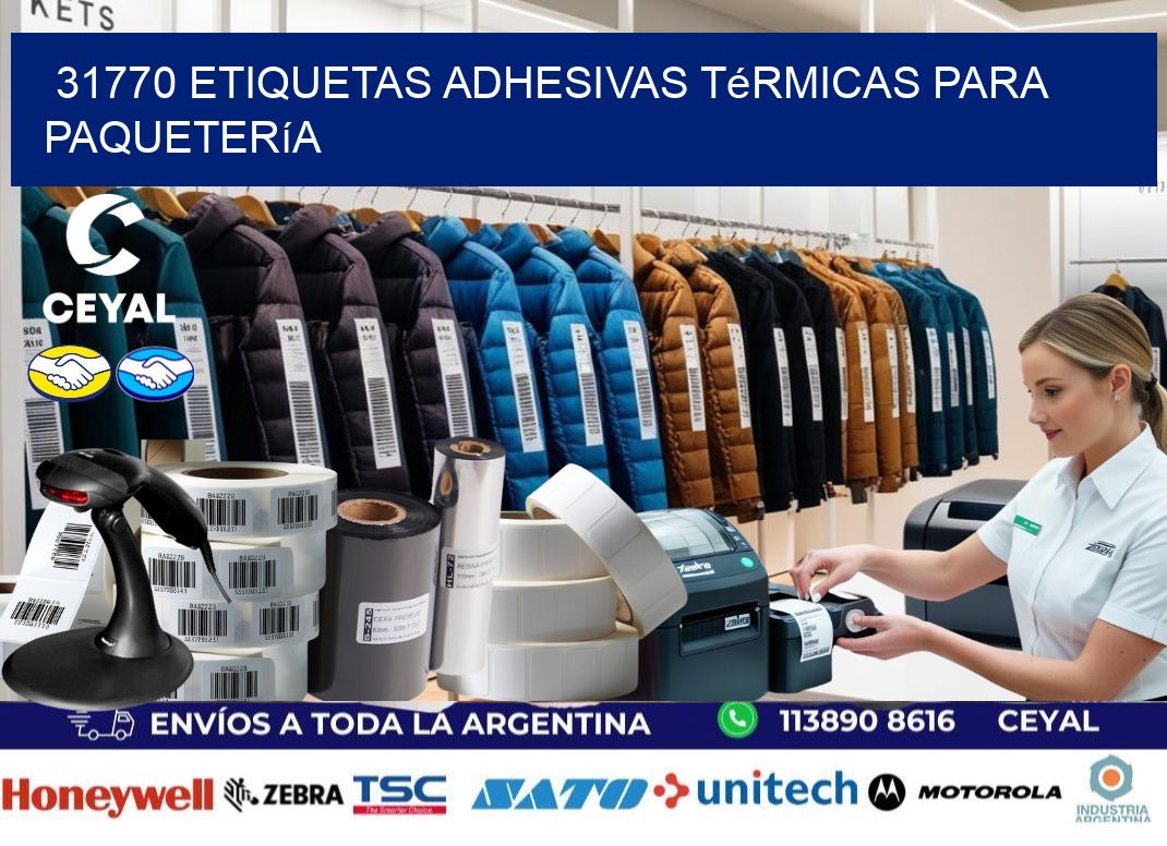 31770 etiquetas adhesivas térmicas para paquetería