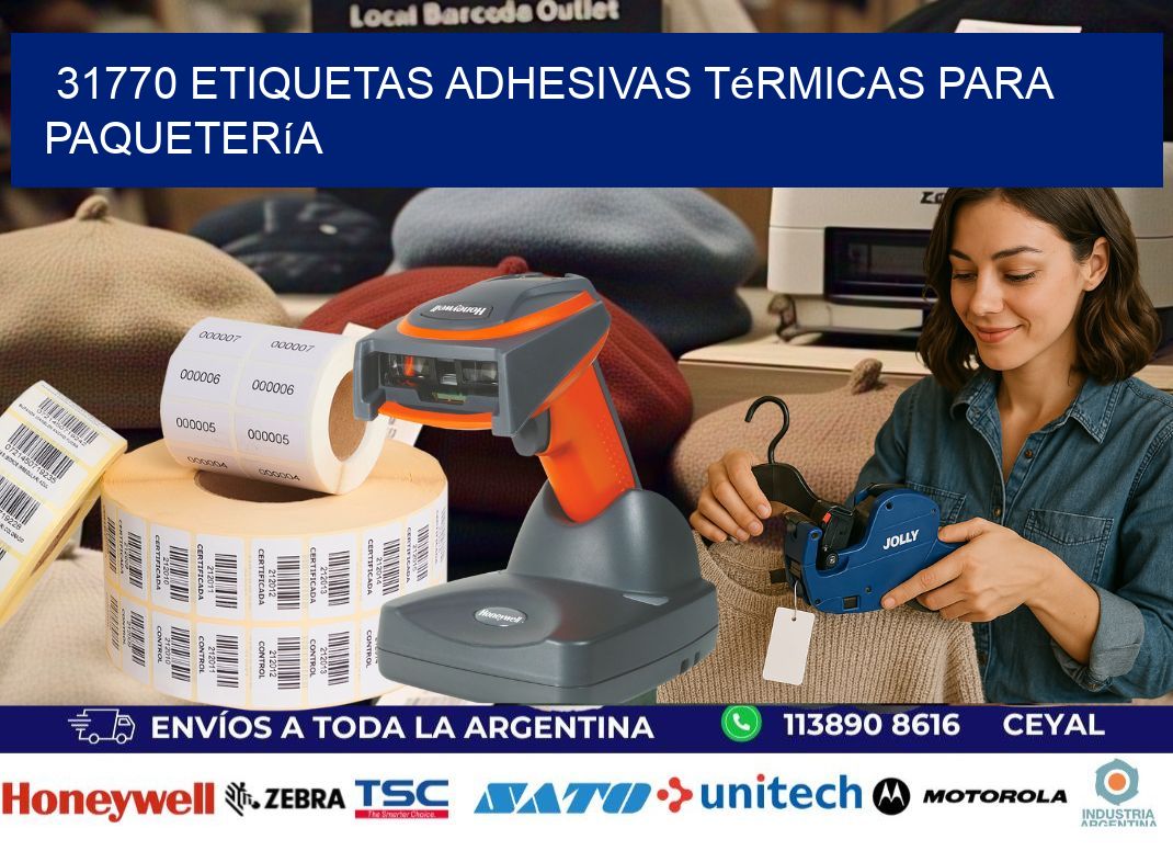 31770 etiquetas adhesivas térmicas para paquetería