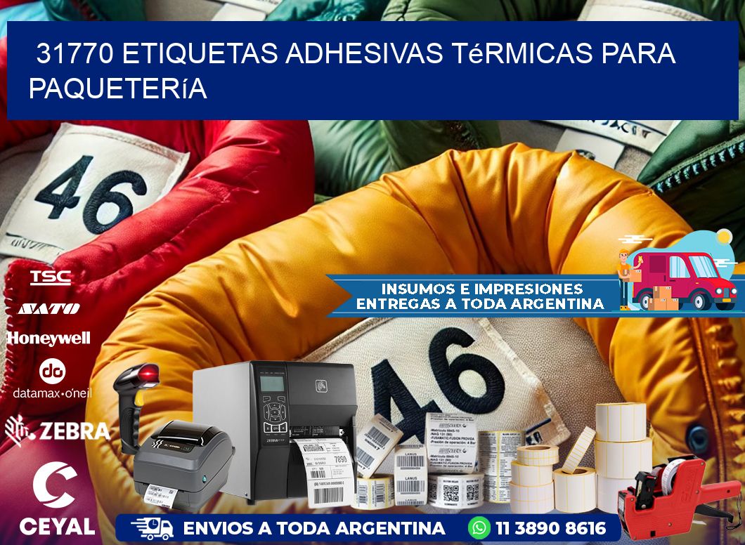 31770 etiquetas adhesivas térmicas para paquetería