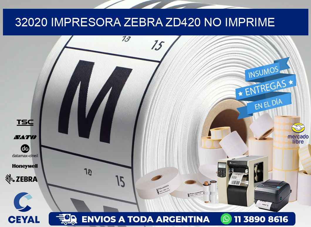 32020 Impresora Zebra ZD420 no imprime