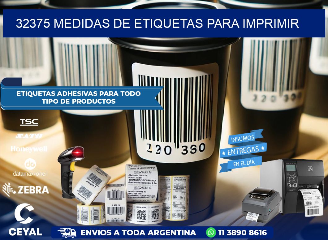 32375 Medidas de etiquetas para imprimir