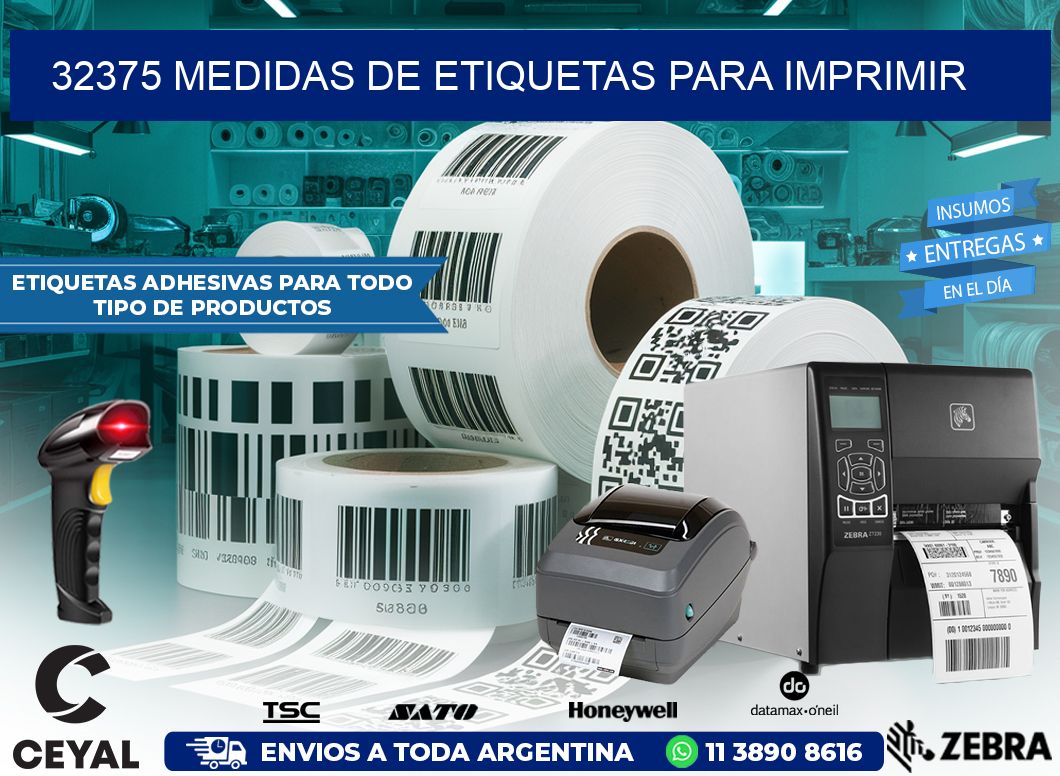 32375 Medidas de etiquetas para imprimir