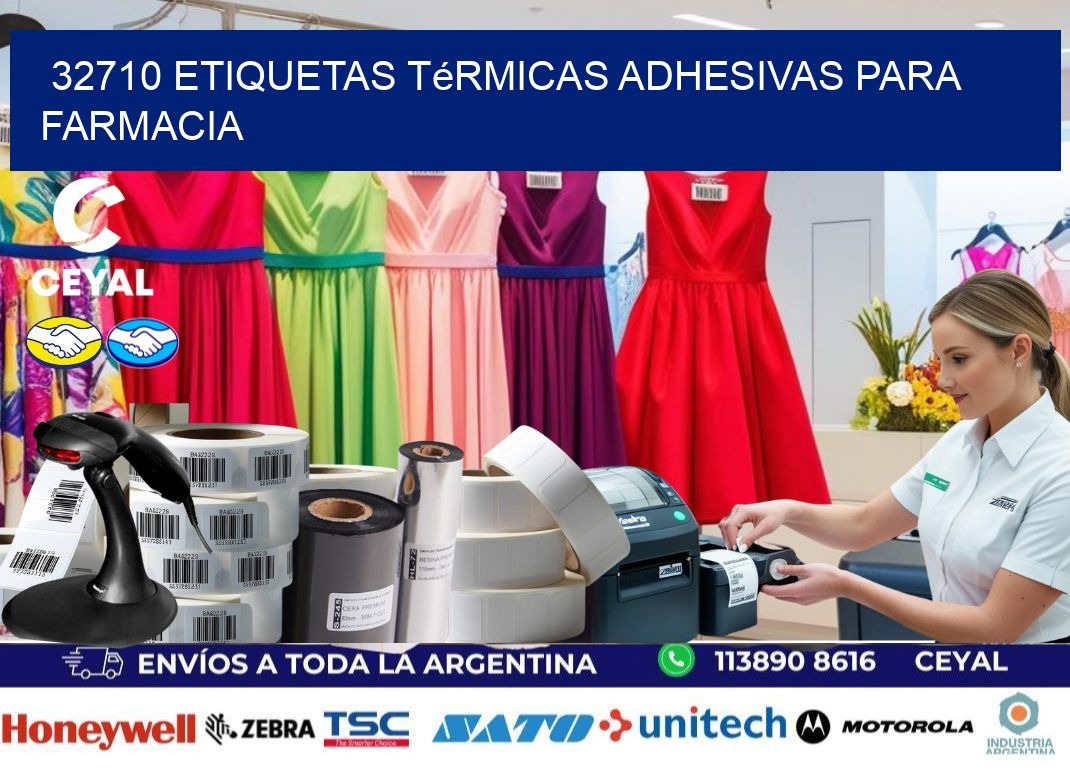 32710 etiquetas térmicas adhesivas para farmacia