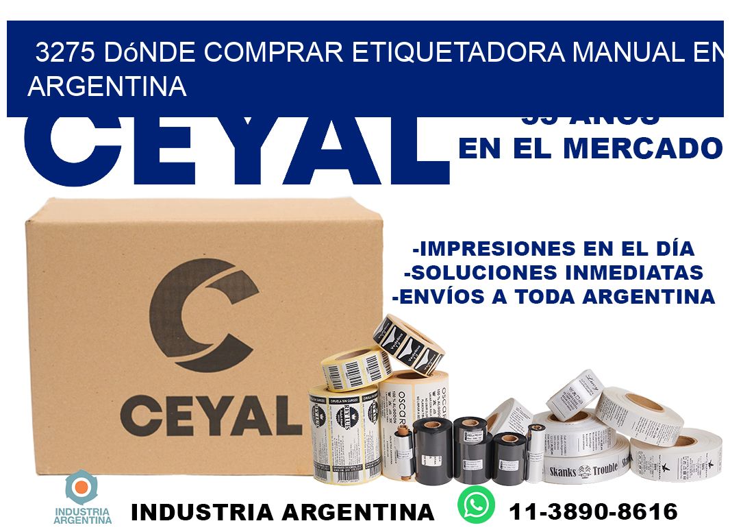 3275 dónde comprar etiquetadora manual en argentina