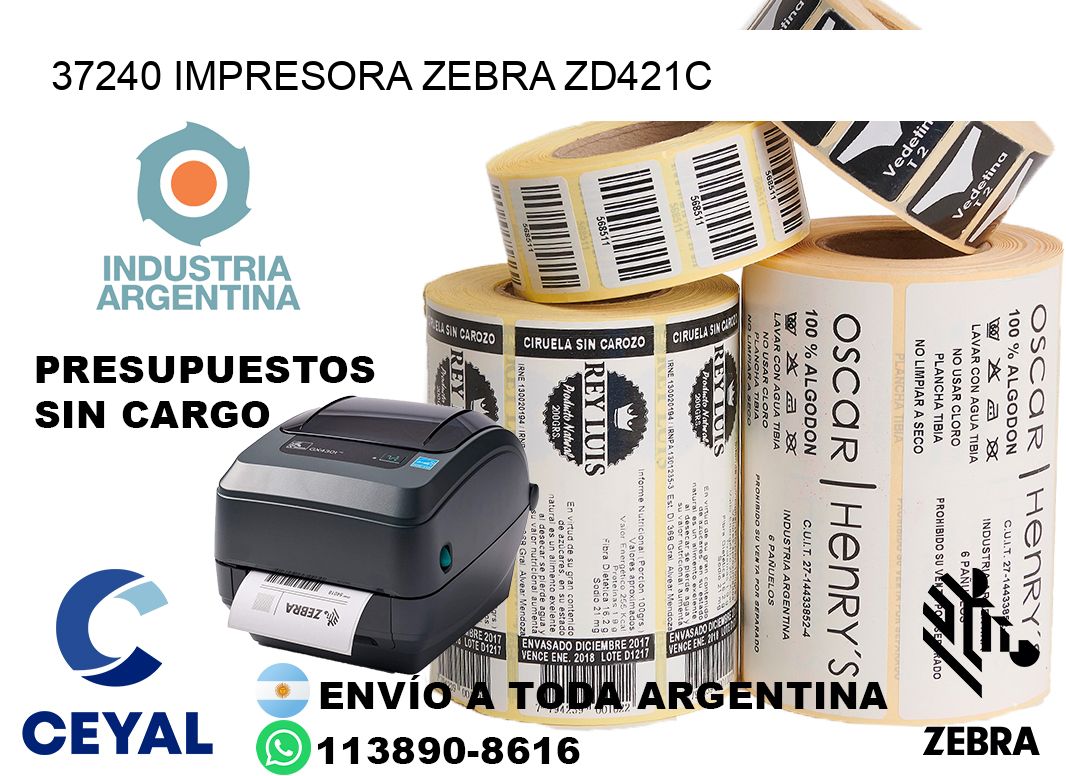 37240 Impresora Zebra zd421c