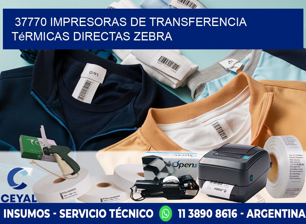 37770 impresoras de Transferencia  térmicas directas zebra