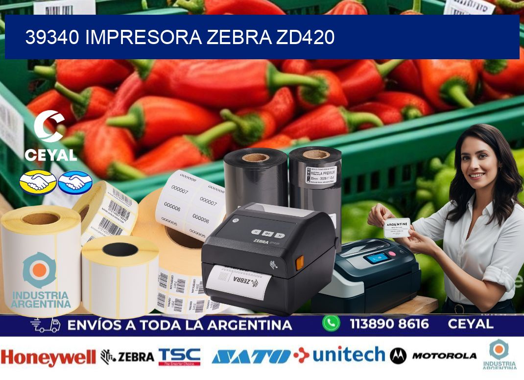 39340 Impresora Zebra ZD420