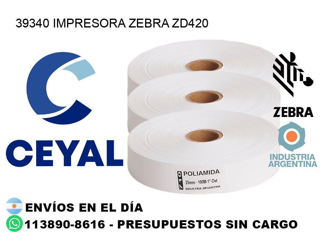 39340 Impresora Zebra ZD420