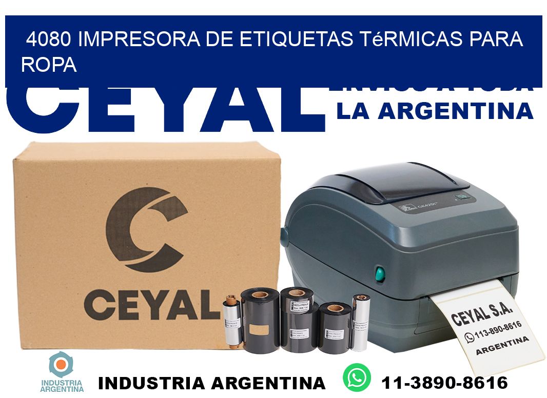 4080 impresora de etiquetas térmicas para ropa
