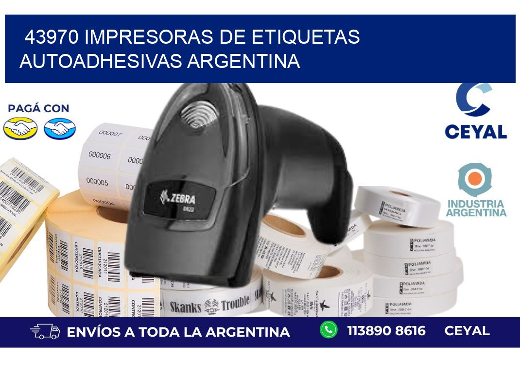 43970 Impresoras de etiquetas autoadhesivas argentina