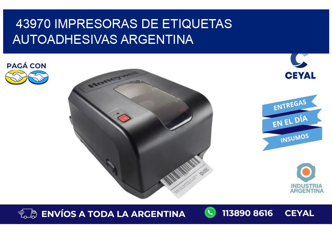 43970 Impresoras de etiquetas autoadhesivas argentina