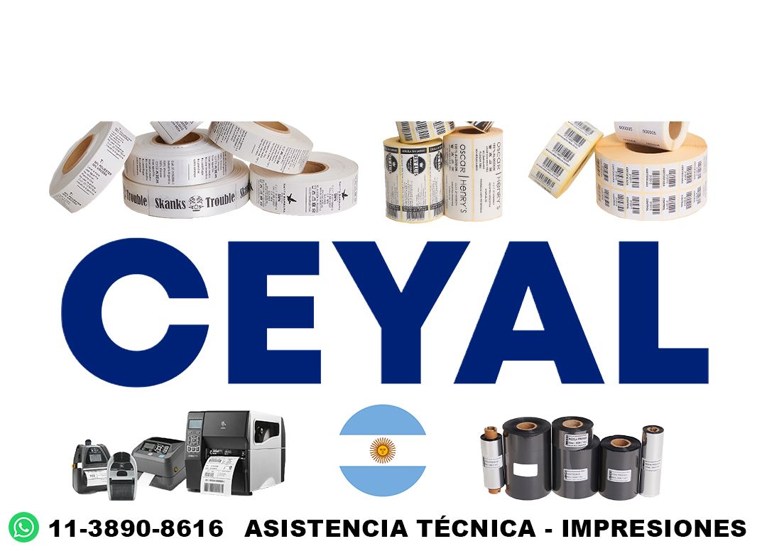 45435 servicio para zebra gc420t con impresión corrida hacia un lado