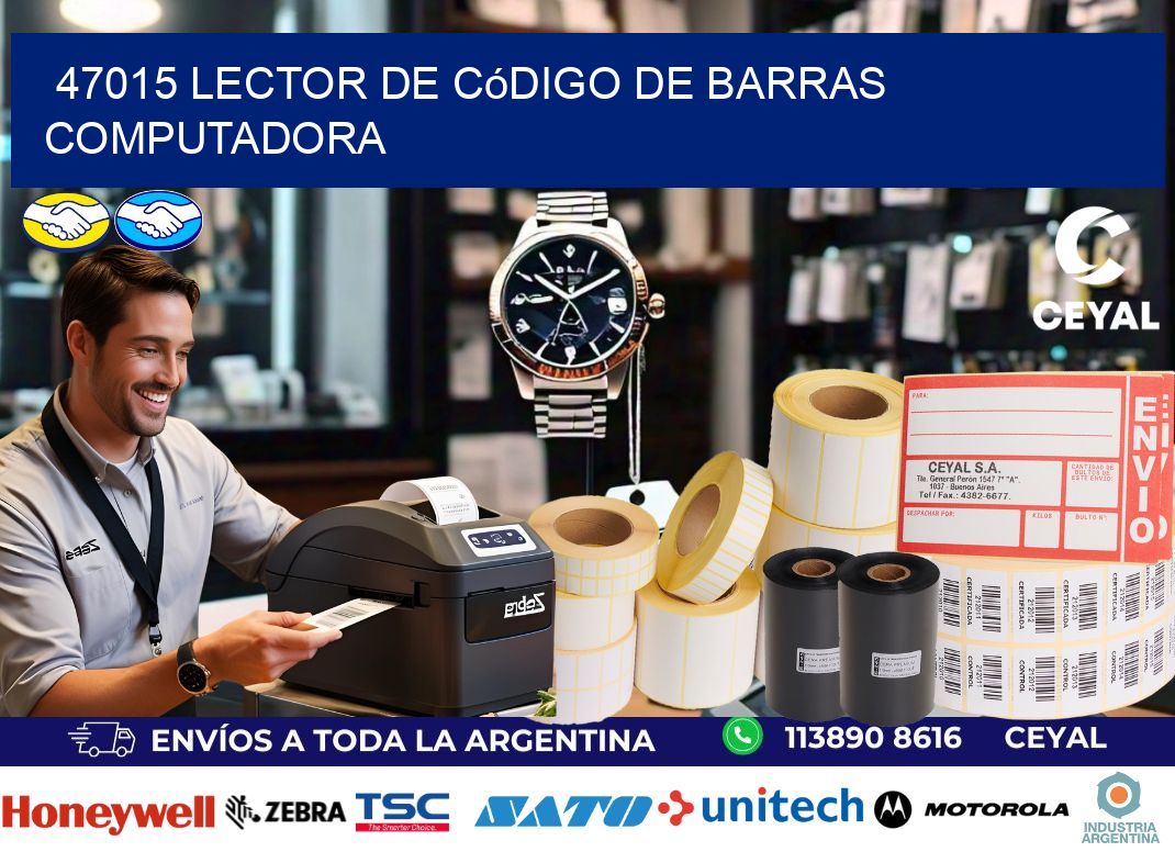 47015 Lector de código de barras computadora