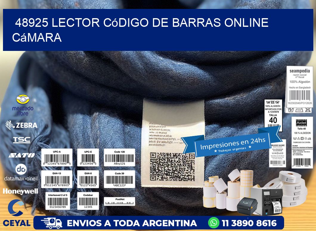 48925 Lector código de barras online cámara