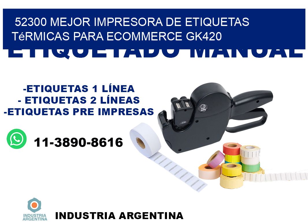52300 mejor impresora de etiquetas térmicas para ecommerce GK420