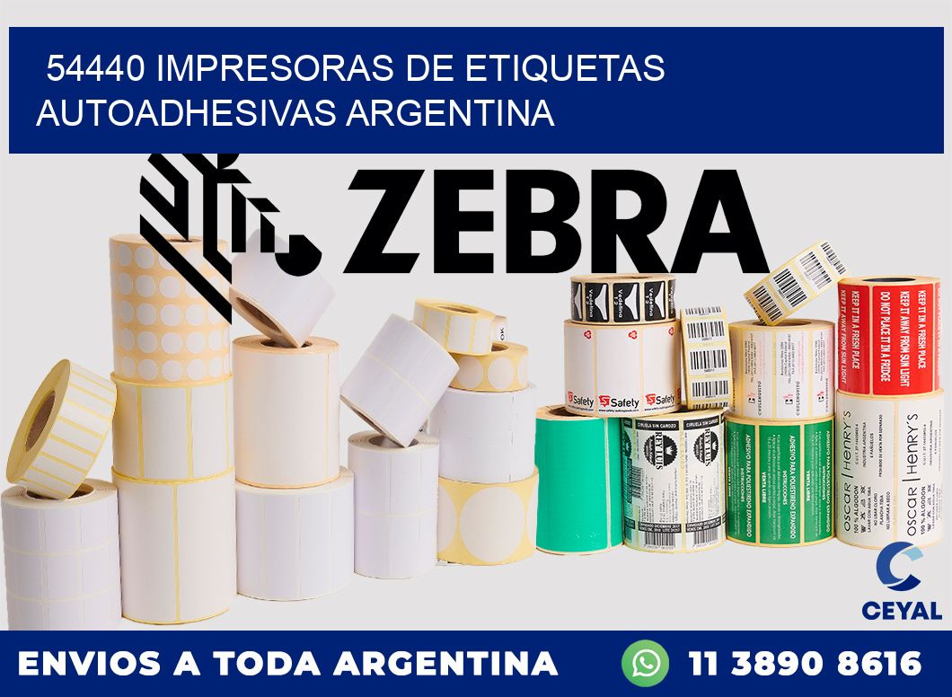 54440 Impresoras de etiquetas autoadhesivas argentina