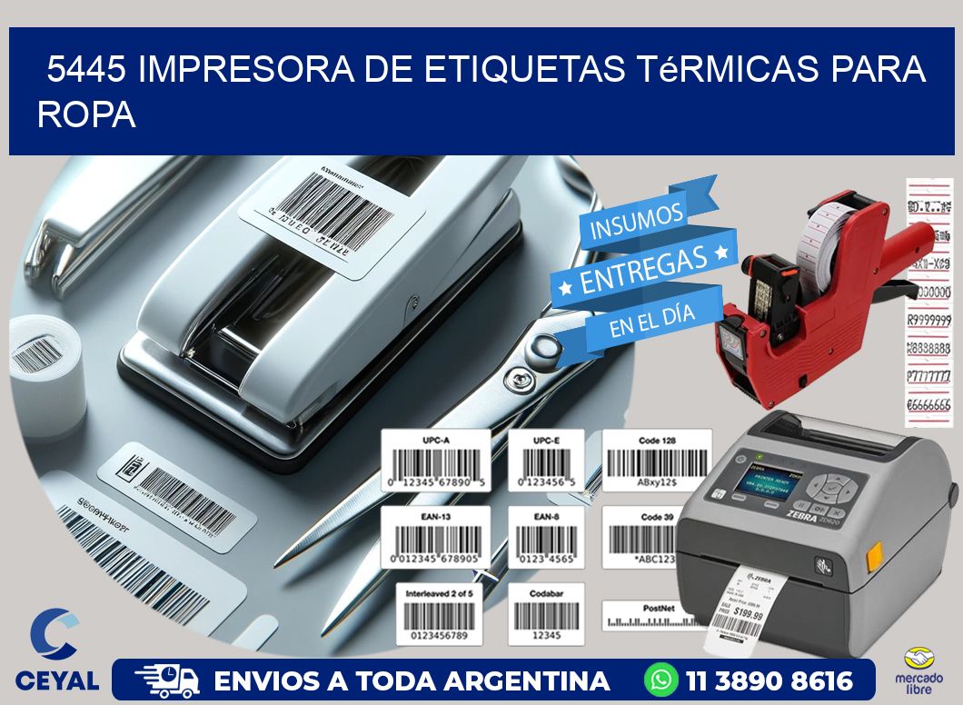 5445 impresora de etiquetas térmicas para ropa