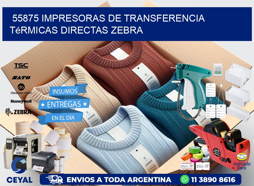 55875 impresoras de Transferencia  térmicas directas zebra