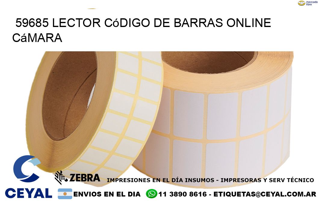59685 Lector código de barras online cámara