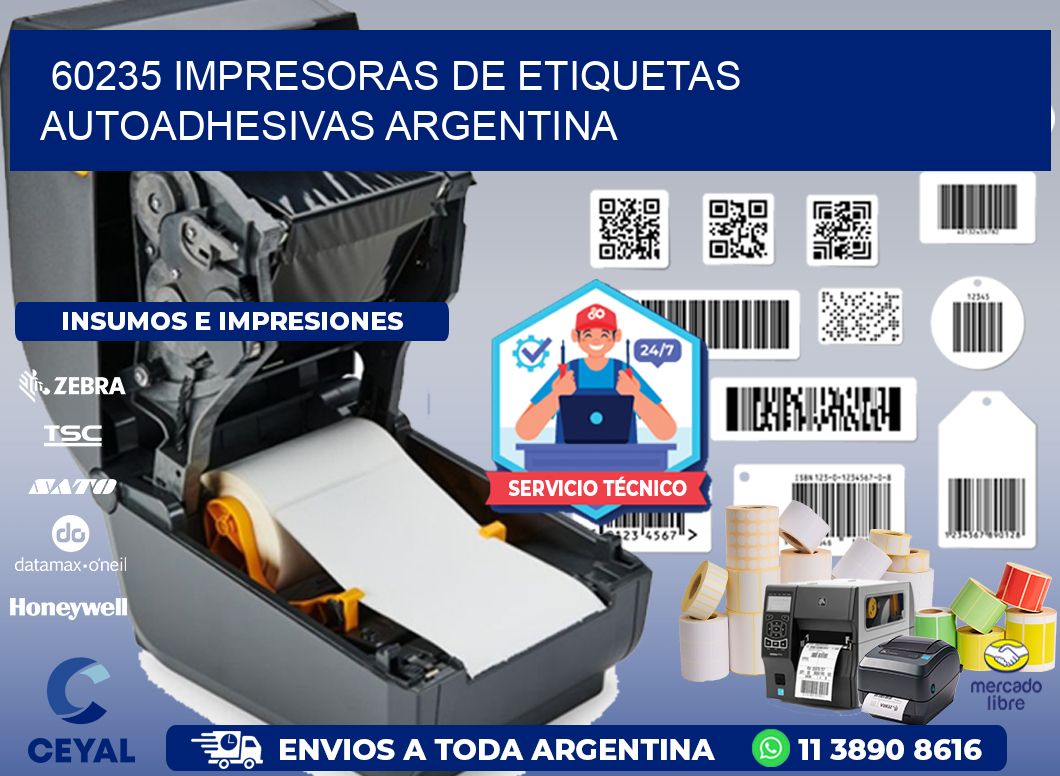 60235 Impresoras de etiquetas autoadhesivas argentina