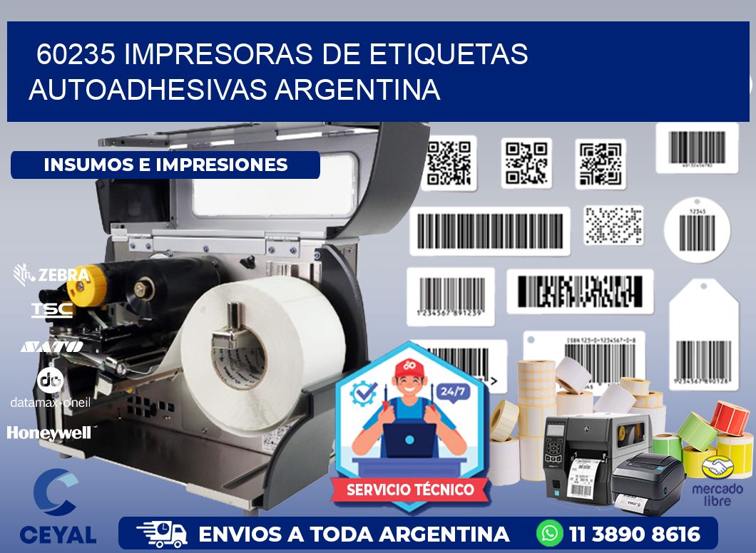 60235 Impresoras de etiquetas autoadhesivas argentina