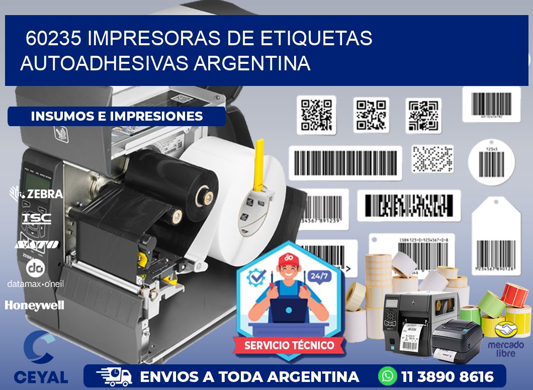 60235 Impresoras de etiquetas autoadhesivas argentina