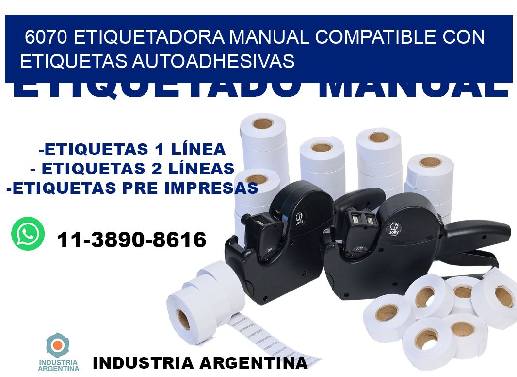 6070 etiquetadora manual compatible con etiquetas autoadhesivas