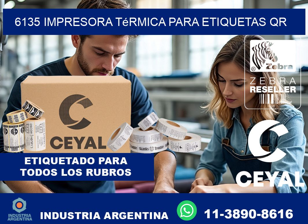 6135 impresora térmica para etiquetas QR
