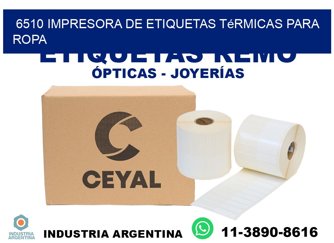 6510 impresora de etiquetas térmicas para ropa
