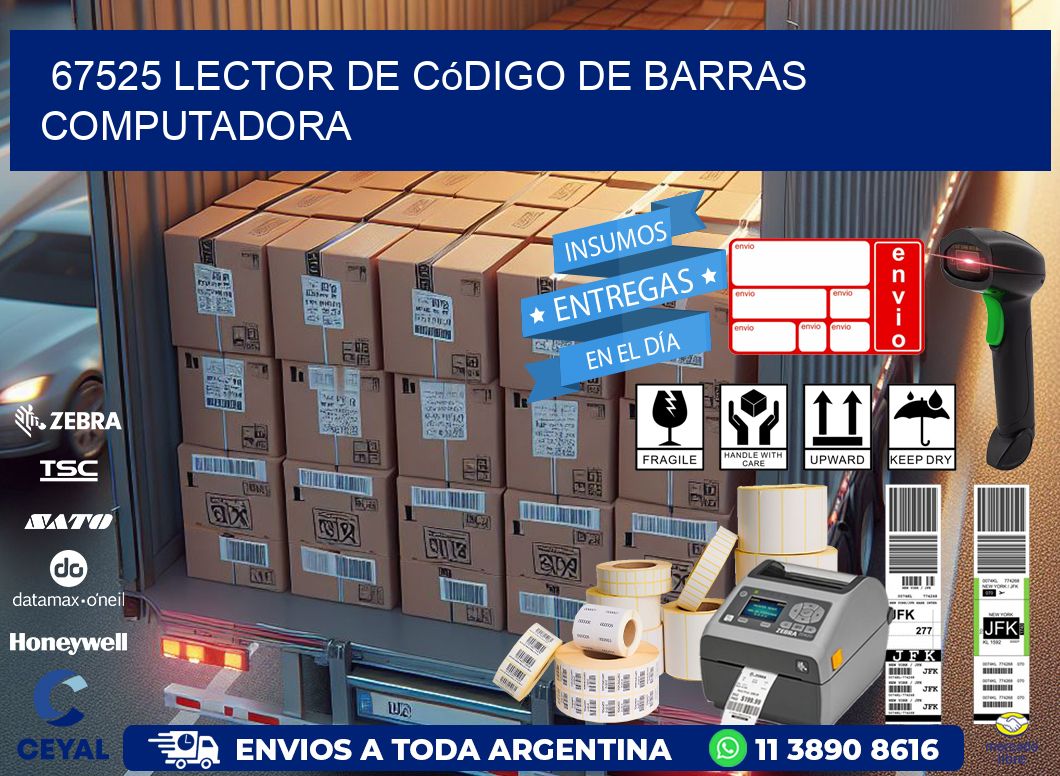 67525 Lector de código de barras computadora