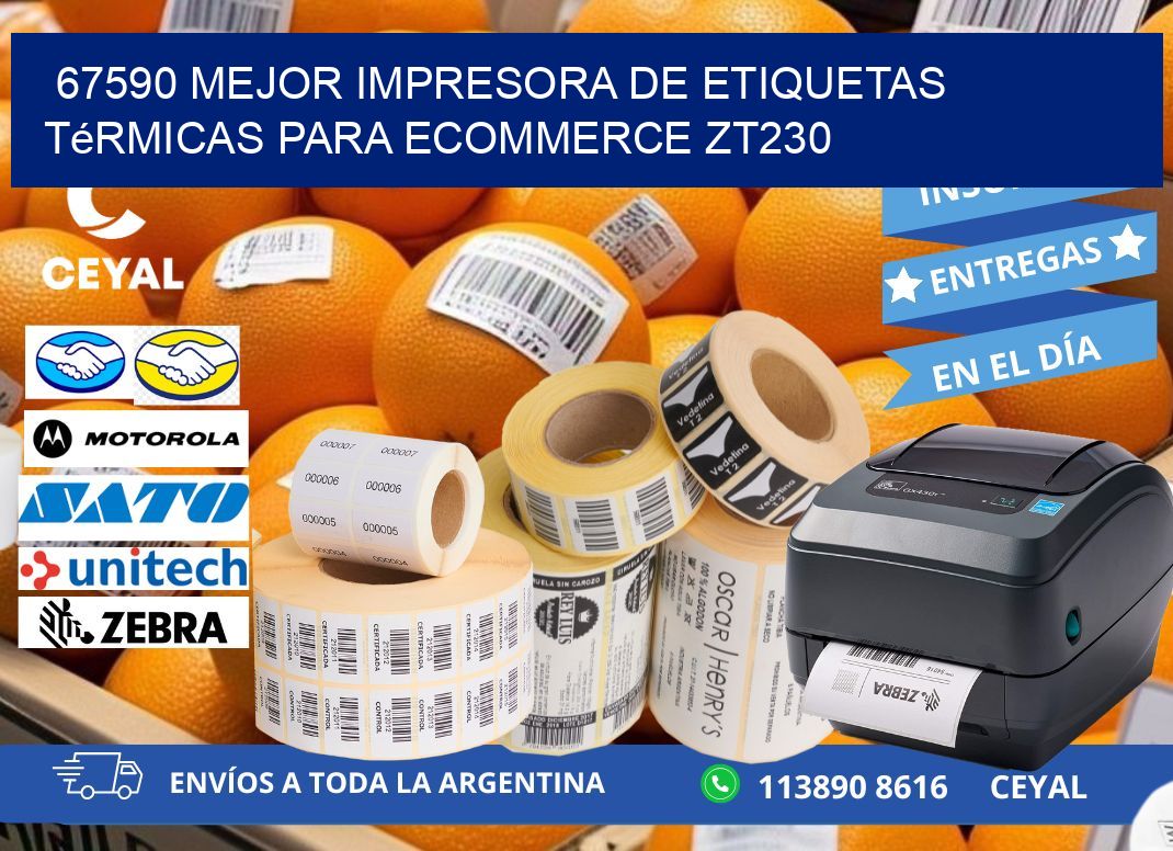 67590 mejor impresora de etiquetas térmicas para ecommerce ZT230