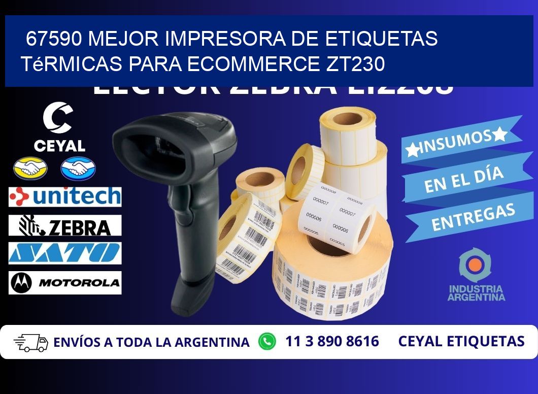 67590 mejor impresora de etiquetas térmicas para ecommerce ZT230