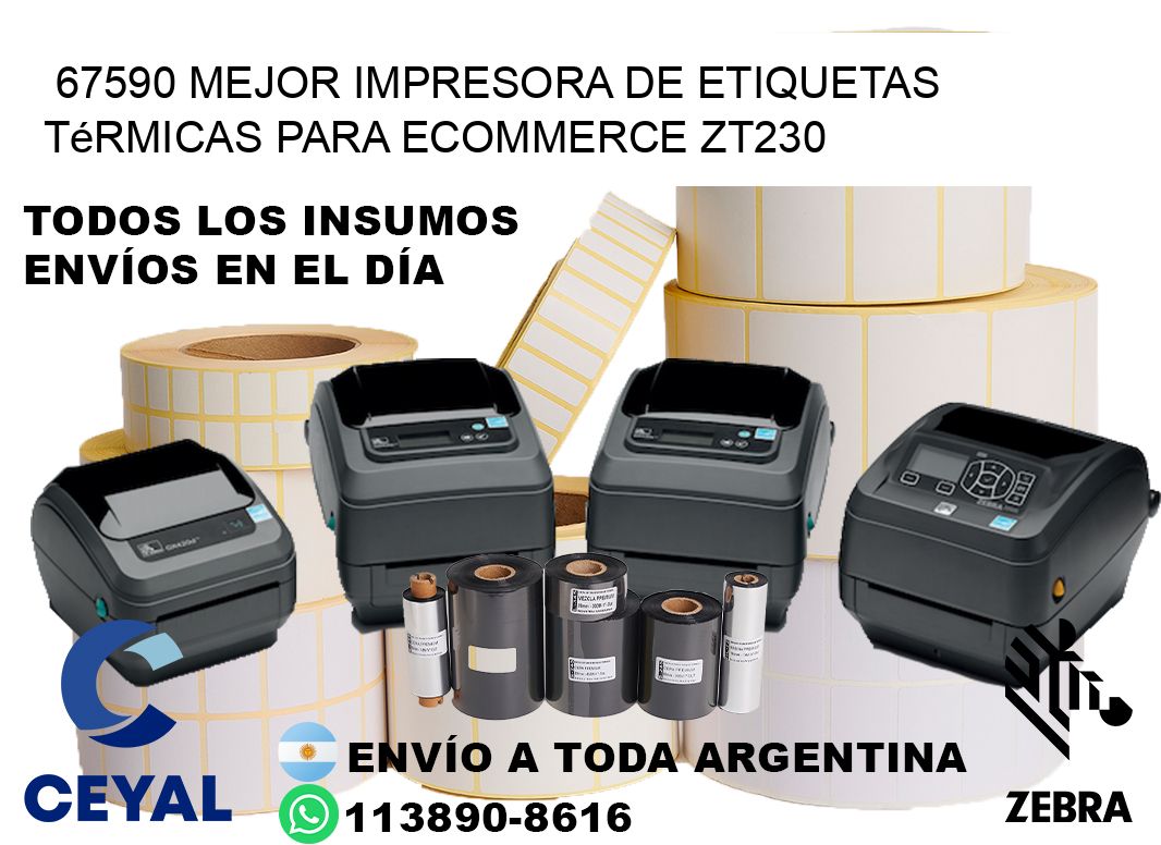 67590 mejor impresora de etiquetas térmicas para ecommerce ZT230