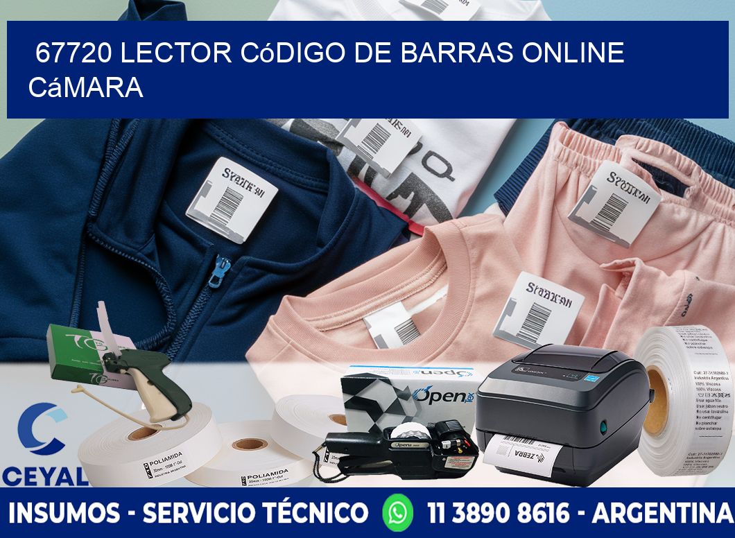 67720 Lector código de barras online cámara
