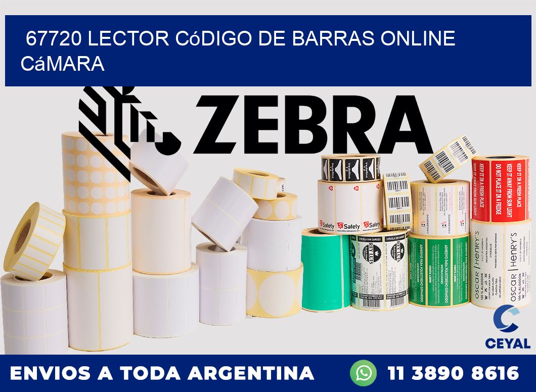 67720 Lector código de barras online cámara