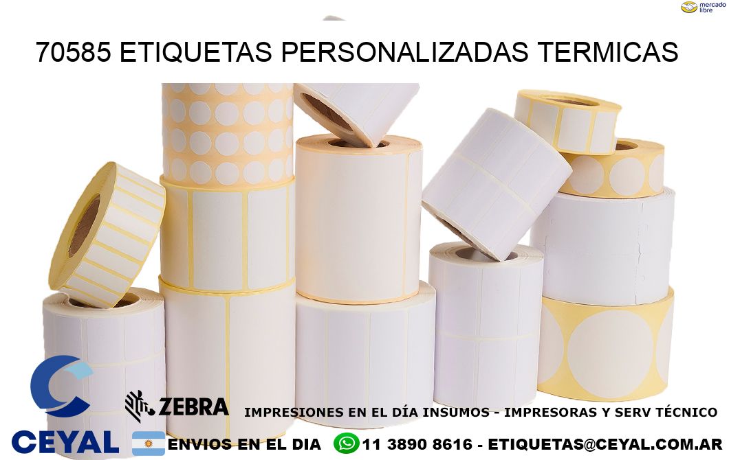 70585 Etiquetas personalizadas termicas
