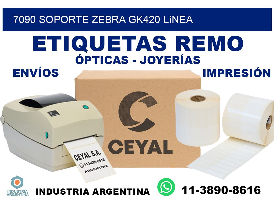 7090 soporte zebra gk420 línea