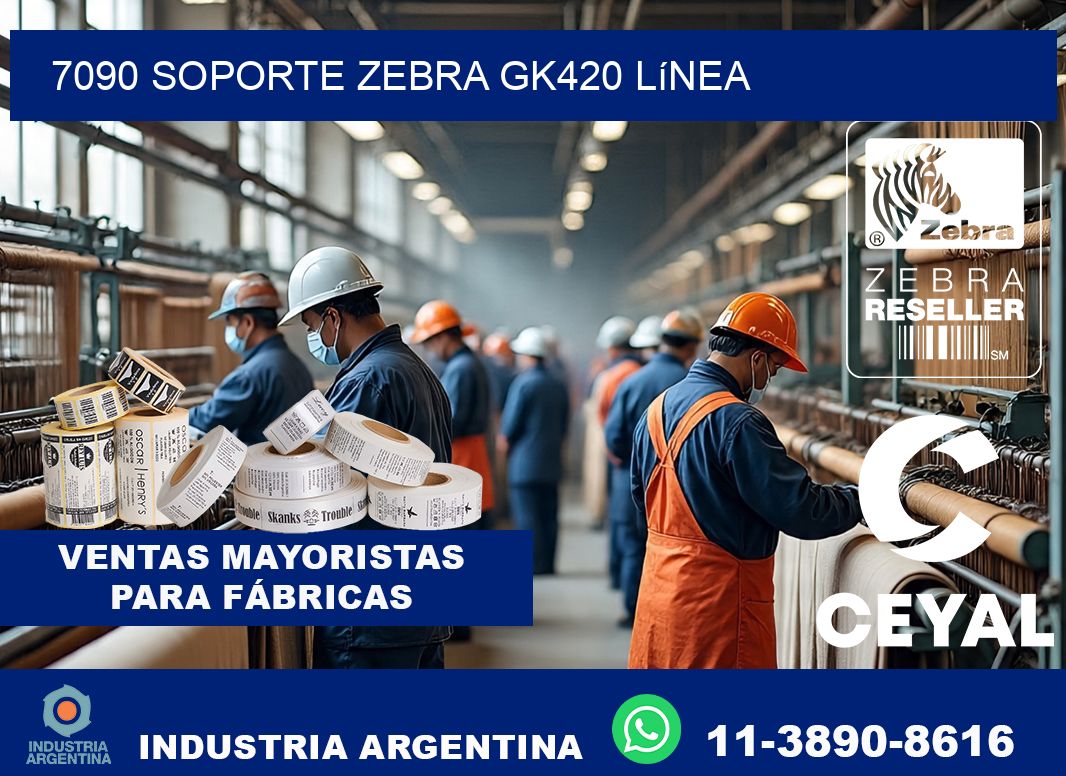 7090 soporte zebra gk420 línea