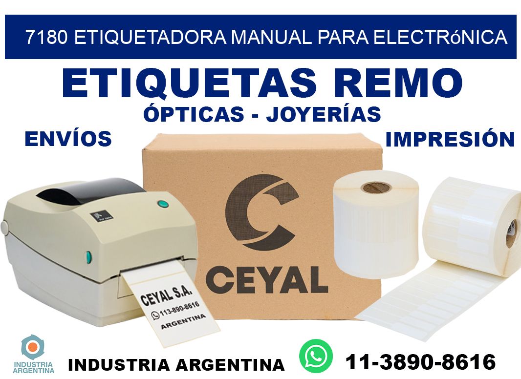 7180 etiquetadora manual para electrónica