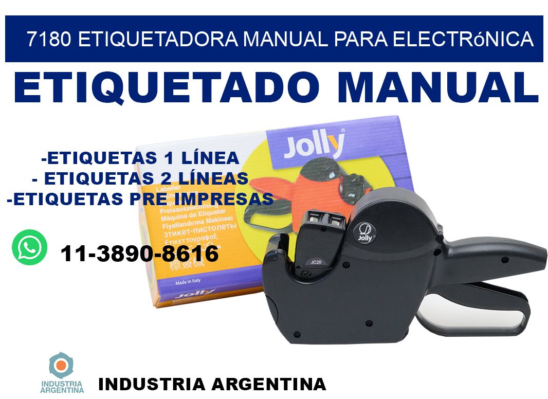7180 etiquetadora manual para electrónica