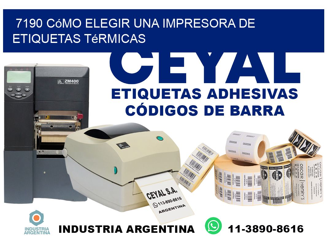 7190 cómo elegir una impresora de etiquetas térmicas
